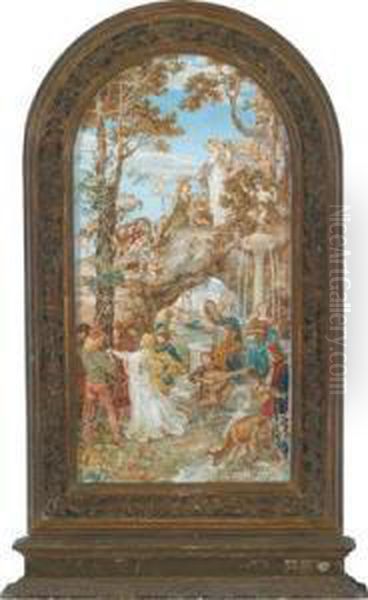 An Allegory Of Spring Oil Painting by Ricciardo Meacci