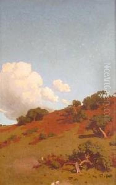 Hill Clouds Oil Painting by Arthur Meade