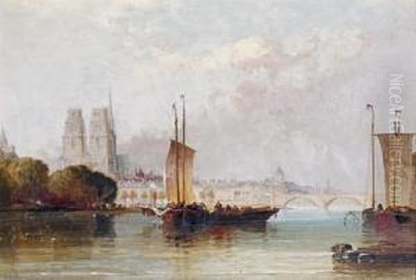 Orleans Cathedral Oil Painting by Arthur Joseph Meadows