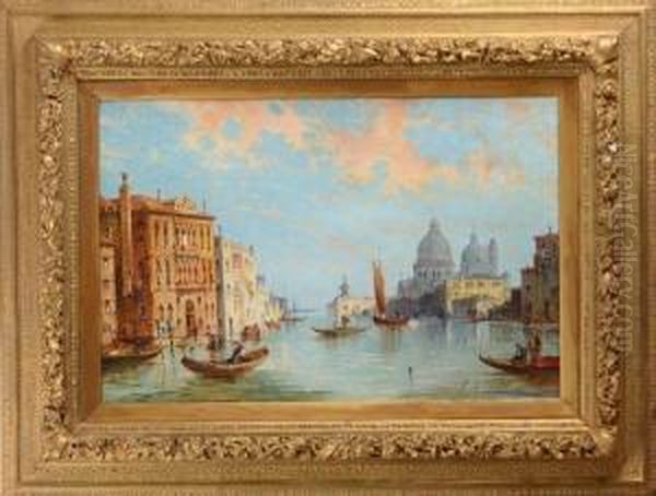 Santa Maria Della Salute From The Grandcanal, 
Venice Oil Painting by William Meadows