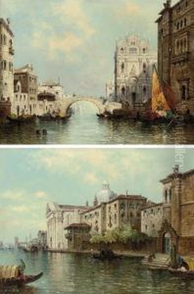 A Venetian Capriccio Oil Painting by William Meadows