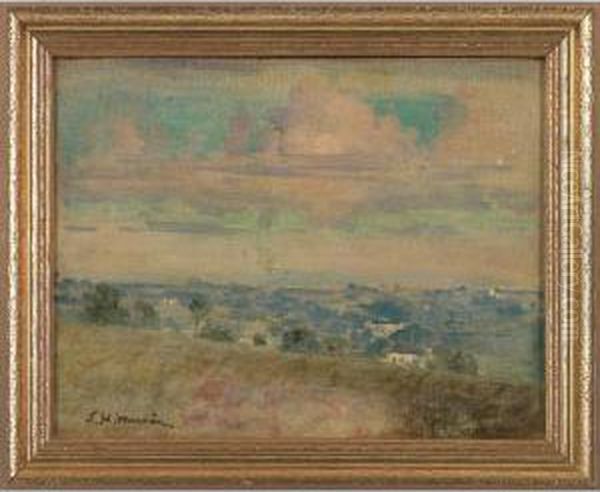 Impressionistic Landscape Oil Painting by Lewis Henry Meakin