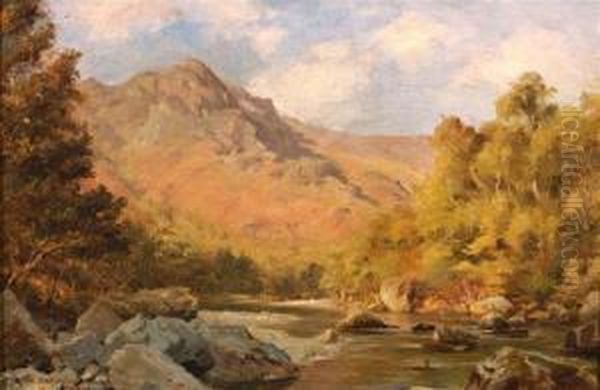 The Derwent River Oil Painting by William J. Medcalf