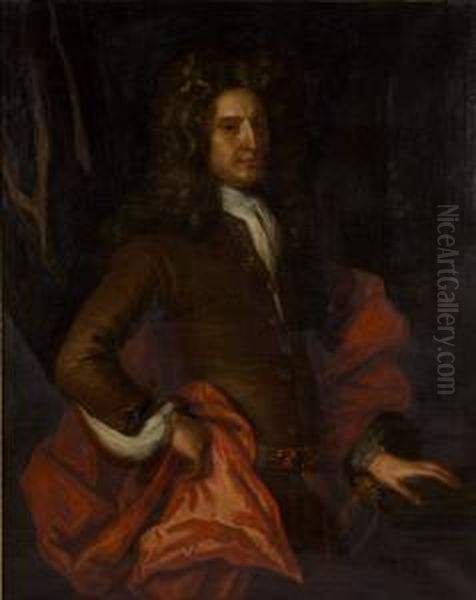 Portrait Of A Gentleman Oil Painting by Sir John Baptist de Medina