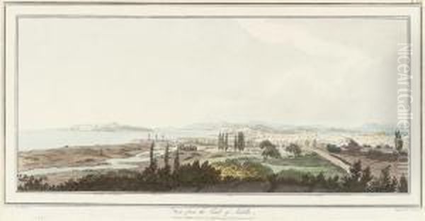 View From The Tomb Of Achilles; View Towards The Hellespont Frombounarbashi; View Of The Tumuli On The Hill Of Bounarbashi; Viewnear Ghicle; Foundations On The Summit Of The Hill Of Bounarbashi;and View Near Ghicle, From The Topography Of Troy And Itsvici Oil Painting by Thomas Medland