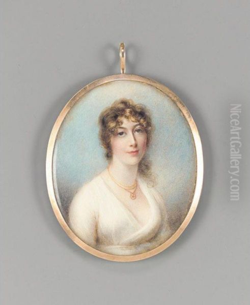 Barbara, Countess Of Shaftesbury (d.1819) Oil Painting by Anne, Nee Foldstone Mee