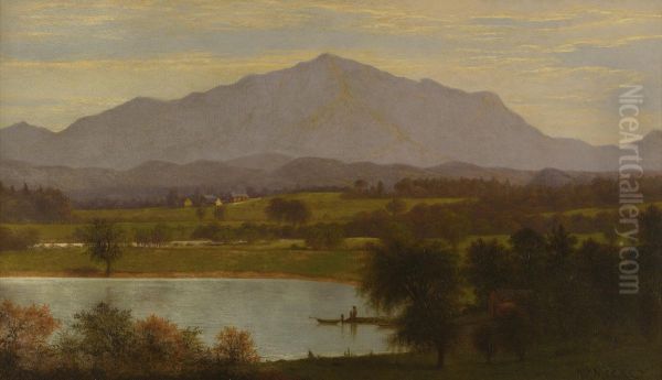 Mansfield Mountain From Keeler's Bay, Grand Isle Oil Painting by Joseph Rusling Meeker