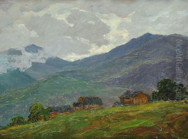 Val D'ayas Oil Painting by Guido Meineri