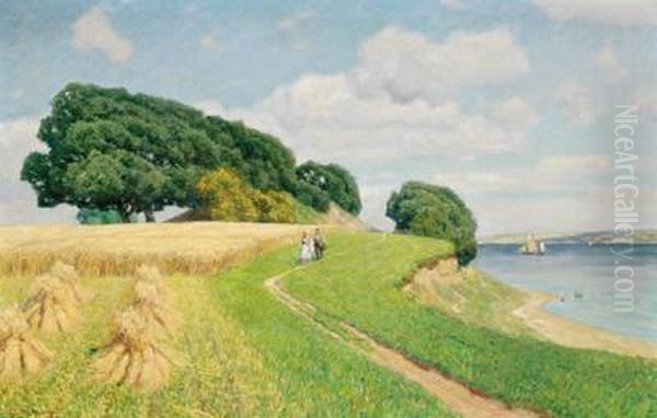 Ein Sommertag Oil Painting by Georg M. Meinzolt