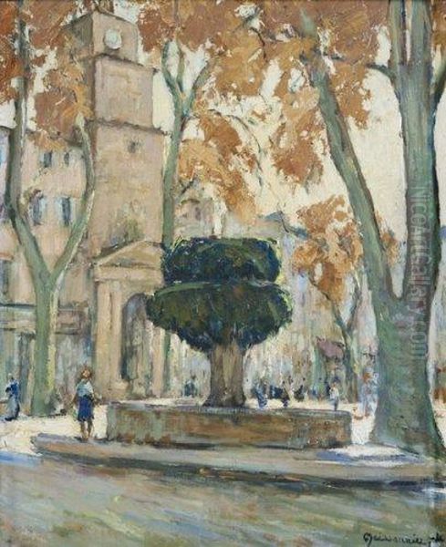 La Fontaine Moussue Oil Painting by Joseph Francois X. Meissonnier