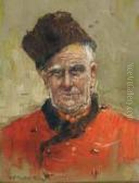 The Old Soldier Oil Painting by Jan Hermanus Melcher Tilmes