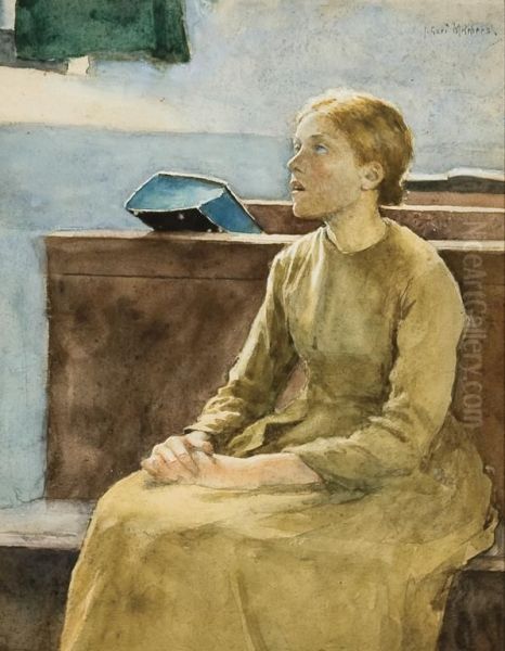 Contemplation Oil Painting by Gari Julius Melchers