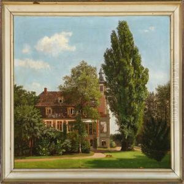 Villa Quietness Oil Painting by Harriet Melchior