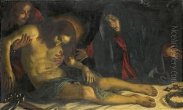 La Deposition Oil Painting by Agostino Melissi