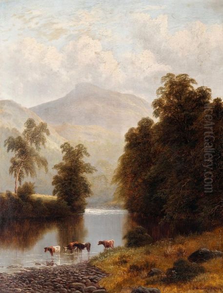 Near Bolton Abbey, Yorkshire, England Oil Painting by William Mellor