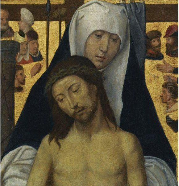 The Virgin Showing The Man Of Sorrows Oil Painting by Hans Memling