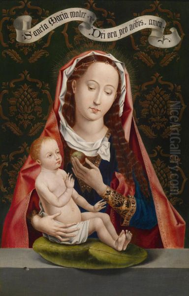 The Madonna Ofthe Apple Oil Painting by Hans Memling