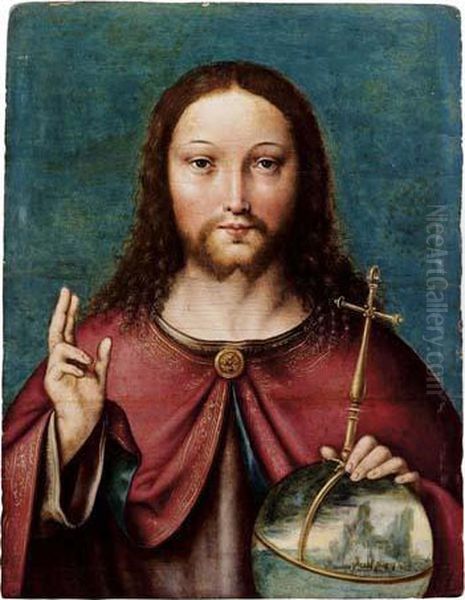 Cristo Benedicente Oil Painting by Hans Memling