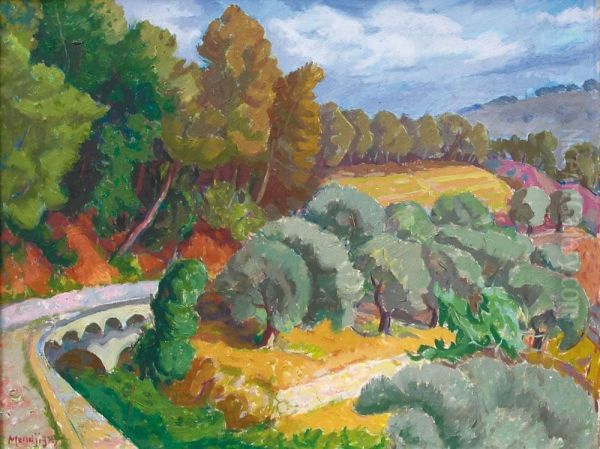 Paysage De Provence Oil Painting by Maurice Mendjisky