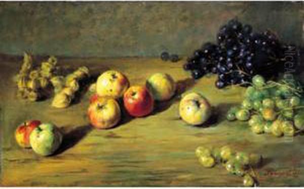 Nature Morte Con Frutta Oil Painting by Matteo Meneghini