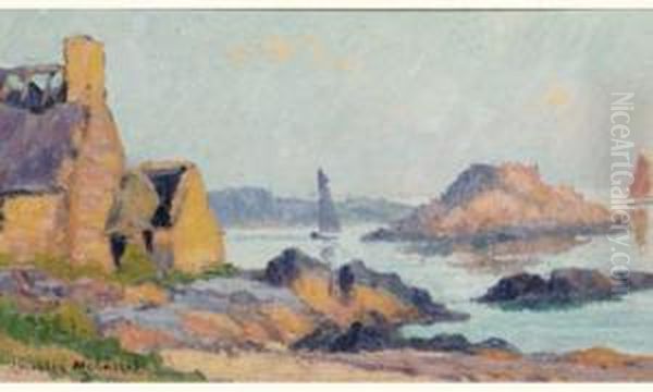 Paysage De Bretagne by Charles Menneret