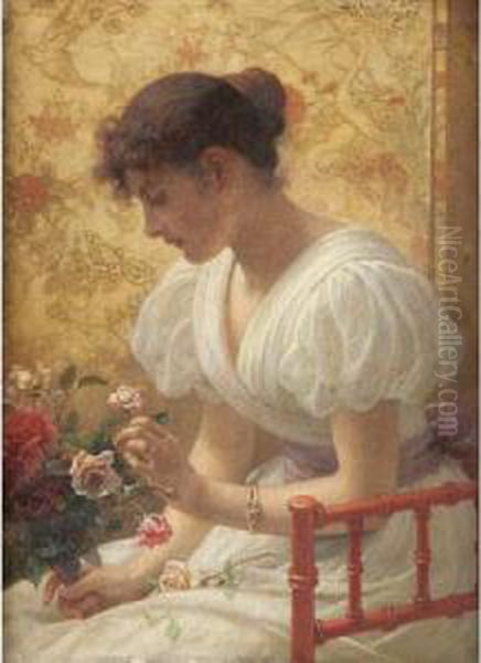 Daydreamer Oil Painting by Wilhelm Menzler Casel