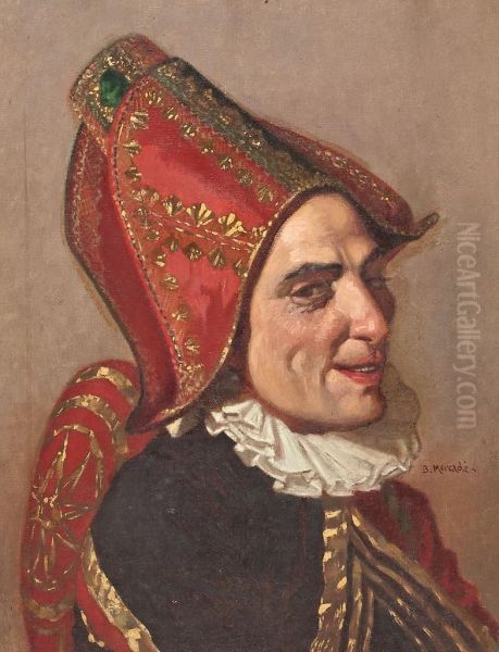 Rigoletto O Figaro Oil Painting by Benet Mercade