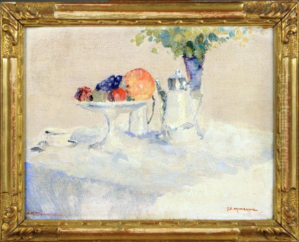 Nature Morte Aux Fruits Oil Painting by Jules Merckaert