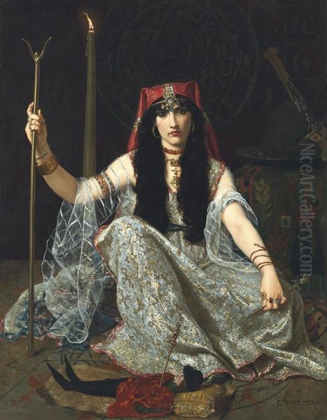 L'envouteuse: The Sorceress Oil Painting by Hugues Merle