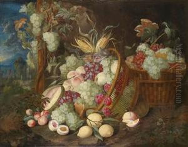 A Banquet Still Life Oil Painting by Thomas Mertens