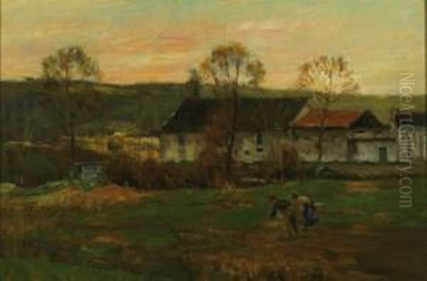 Early Autumn Oil Painting by Joseph Paul Mesle