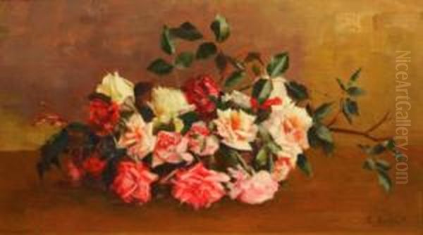 Roses Oil Painting by Emily Meston