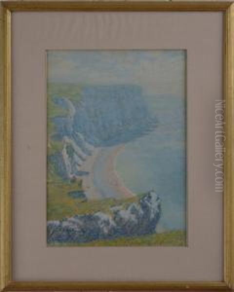 The Cliffs Of Dover, England Oil Painting by Thomas Buford Meteyard