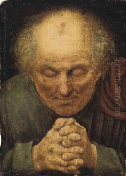 Metsys A Monk In Prayer Oil Painting by Jan Massys