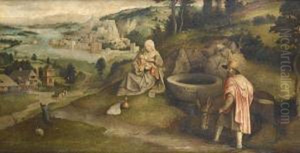 The Rest On The Flight Into Egypt Oil Painting by Jan Massys