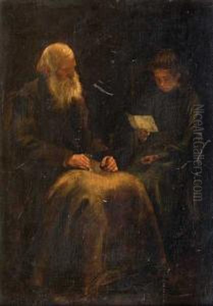 The Letter Oil Painting by Louis Mettling