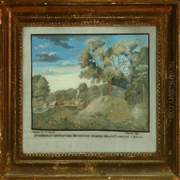 Landscape By Norreris Oil Painting by Wilhelm Meyer