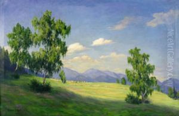 Sommerlandschaft Oil Painting by Friedrich Meyer-Rubritius