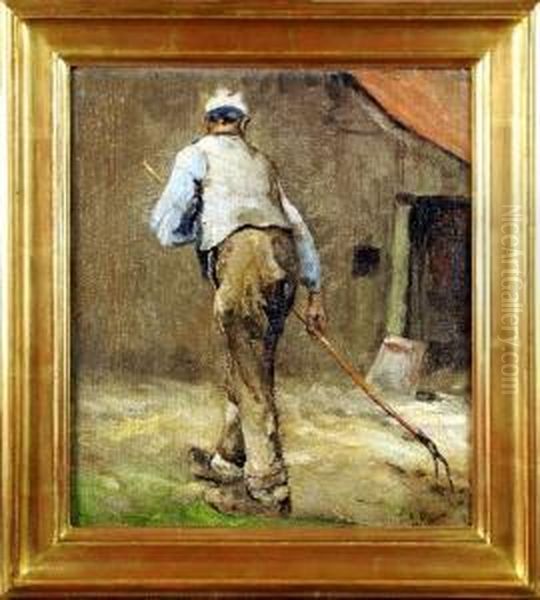 Paysan Au Travail Oil Painting by Isidore Meyers