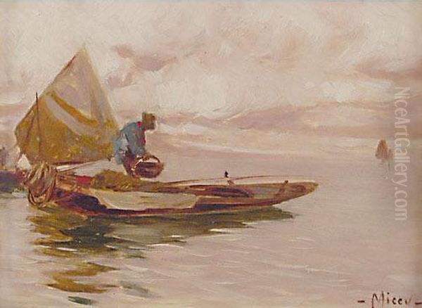 Pescatore Oil Painting by Giuseppe Miceu