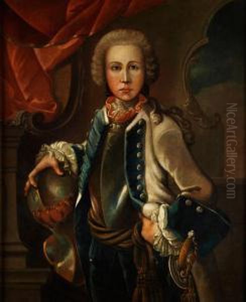 Brustbildnis Eines Jungen Adeligen Oil Painting by Johann Michael Franz