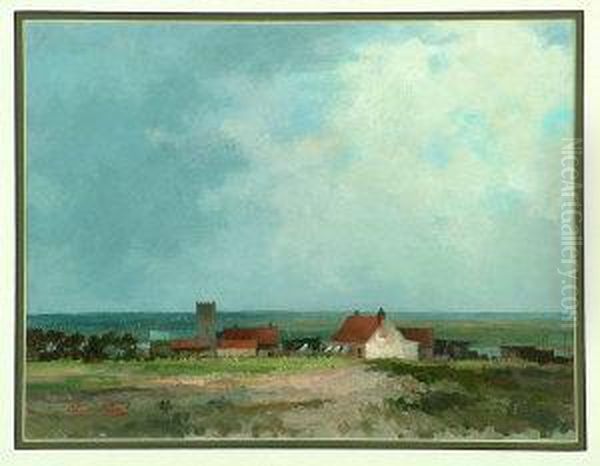 Passing Shower, Norfolk Oil Painting by Johann Jonas Michael