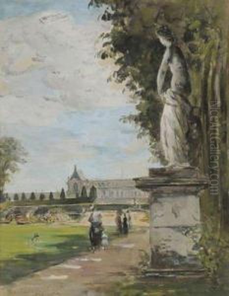 Versailles, Le Parc Du Chateau Oil Painting by Henri Michel-Levy