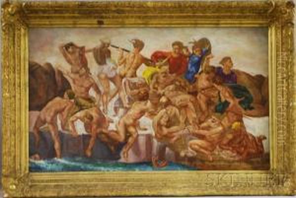 Judgment Scene Oil Painting by Michelangelo