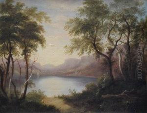 Loch Ard, Perthshire Oil Painting by James Coutts Michie