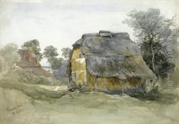 A Barn At Tunbridge Wells, Kent Oil Painting by John Middleton