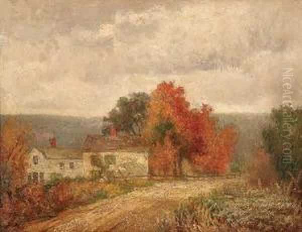 Autumn Landscape Oil Painting by Stanley Grant Middleton