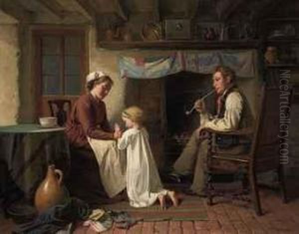 The Evening Prayer Oil Painting by William Henry Midwood