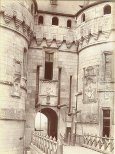 Chaumont-sur-loire. Chateau Oil Painting by Mederic Mieusement