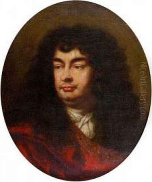 Portrait D'homme Dans Un Ovale Peint Oil Painting by Paul Mignard